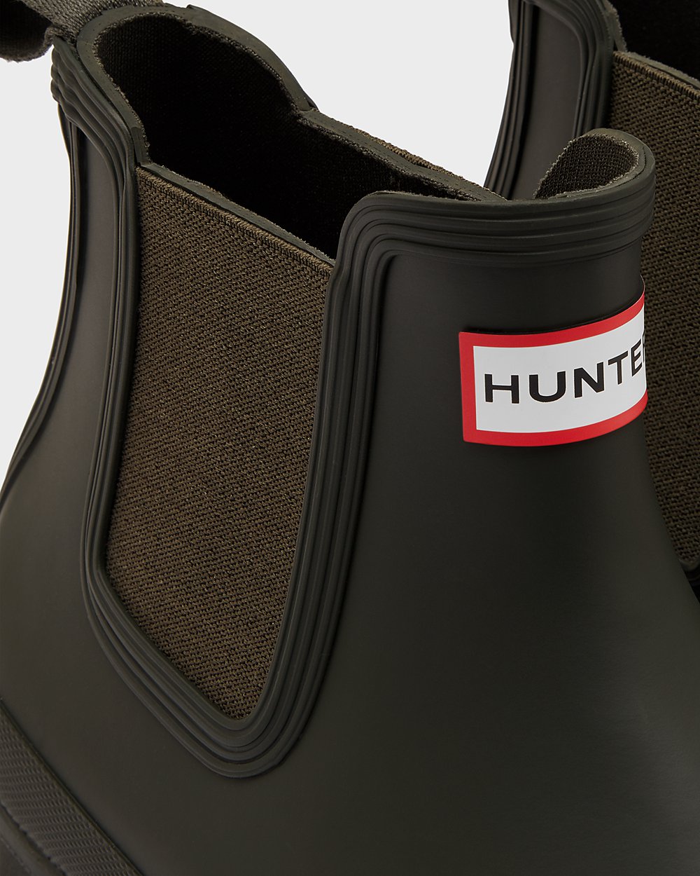 Mens Chelsea Boots - Hunter Original (38ISROVKT) - Dark Olive